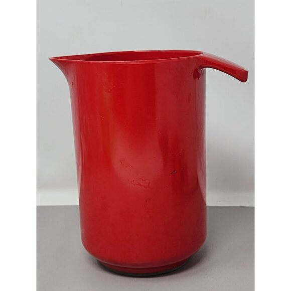 Vintage Copco Red 1 Quart Melamine Pitcher With‎ Spout & Handle - Picture 1 of 9